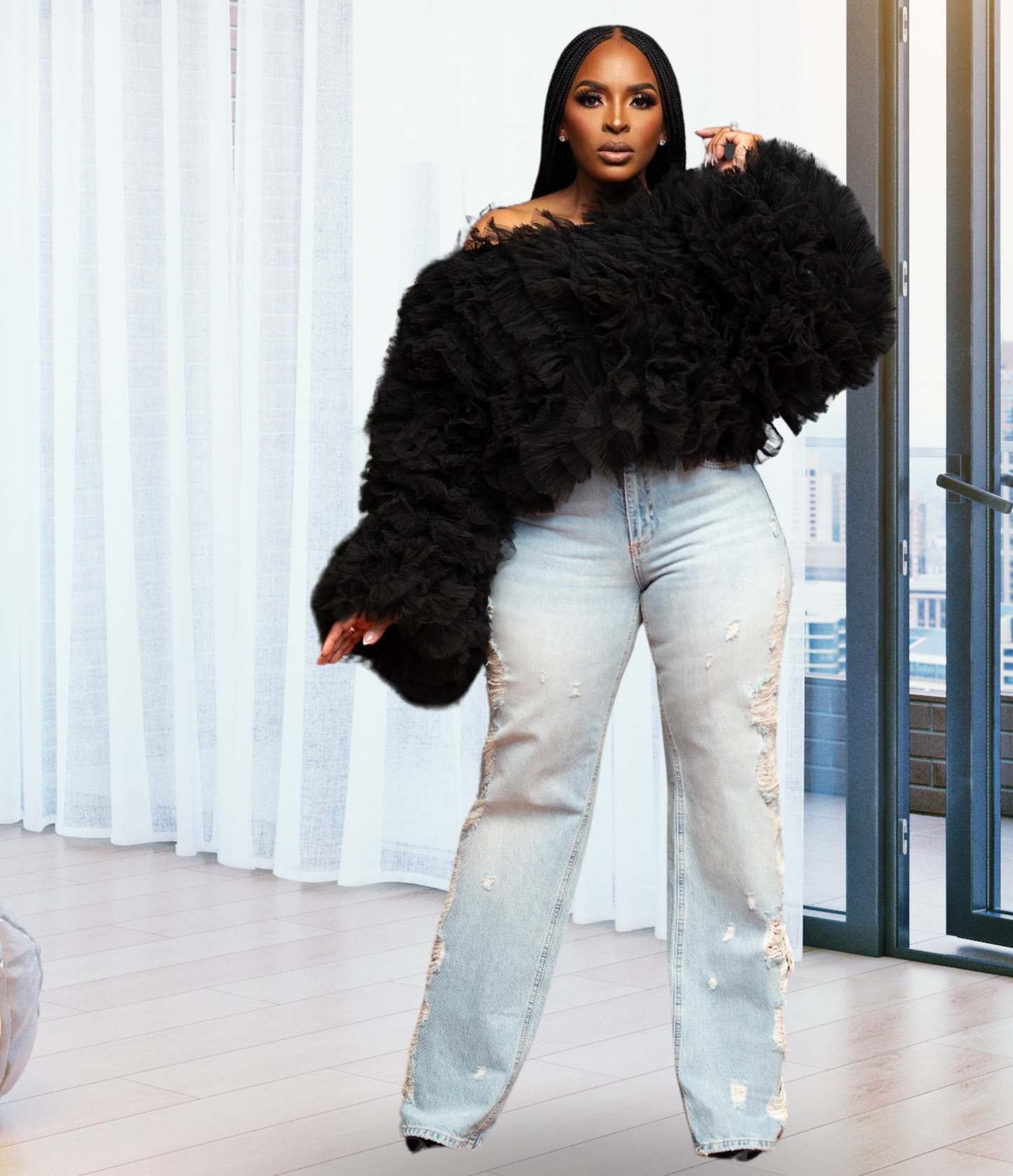 Talk To Me Nicely | Tulle Blouse