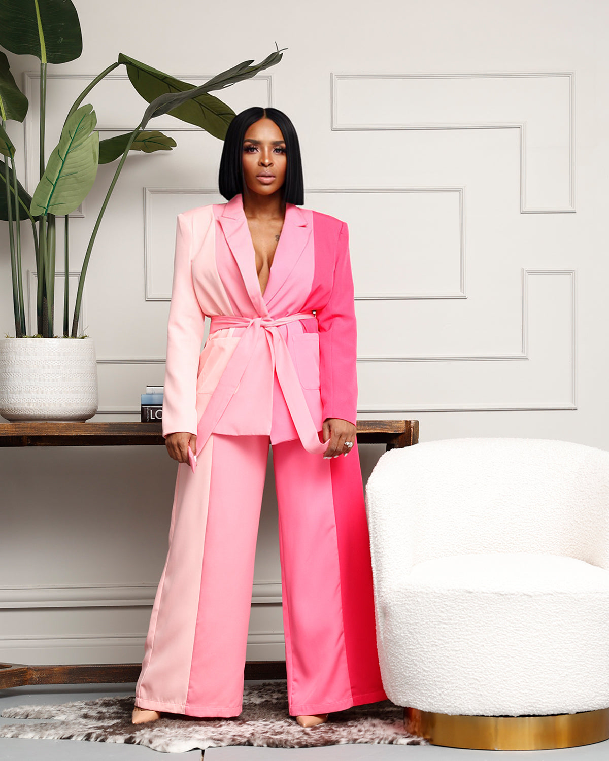 PRETTY IN PINK | 2 PIECE PANT SUIT